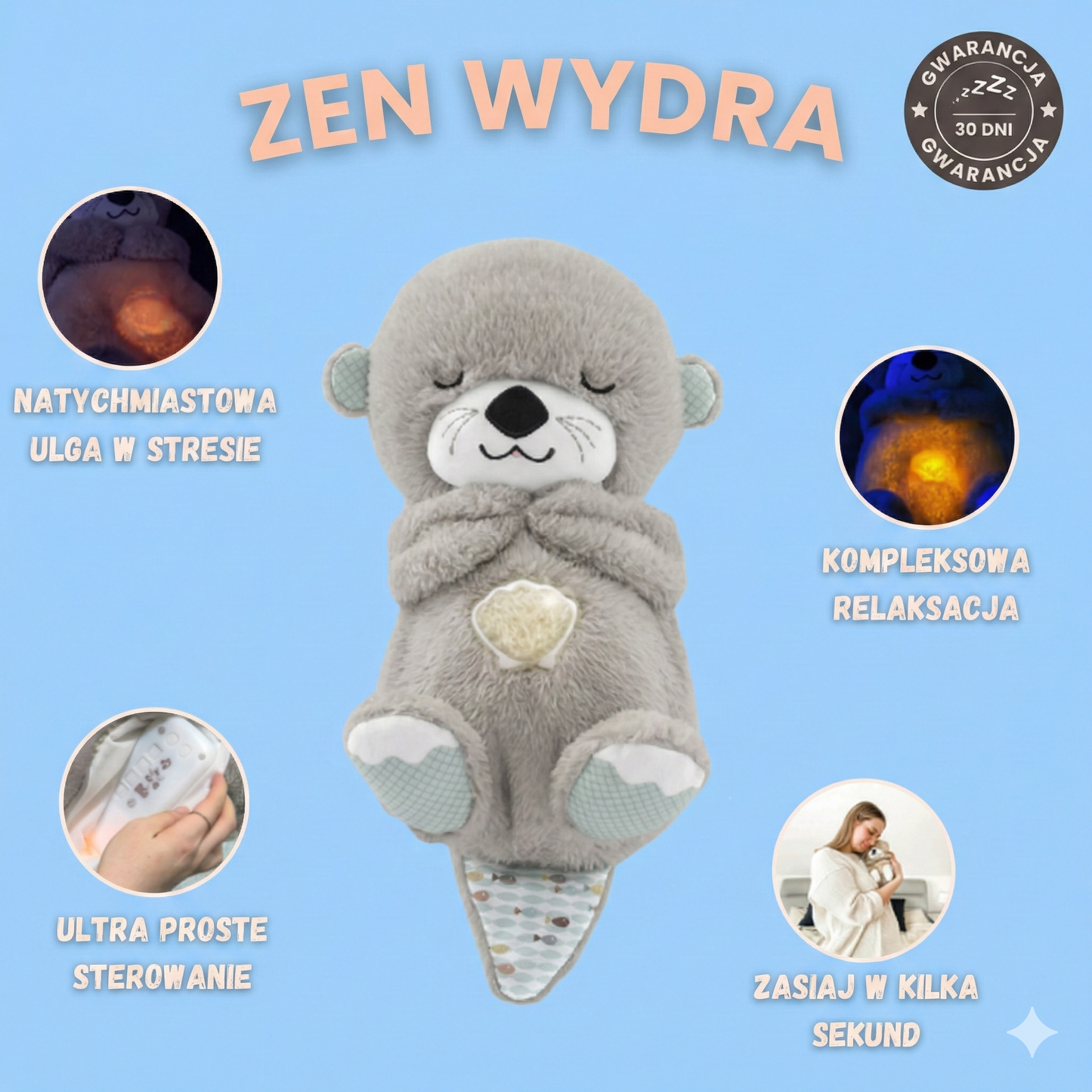 DreamOtter Oddychająca Przytulanka